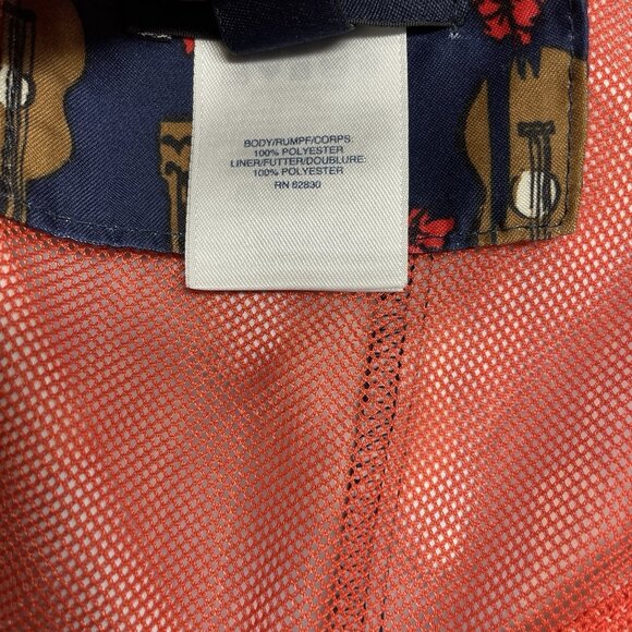 LANDS END SWIM TRUNKS UKELELE GUITAR PRINT SZ XXL 44-46 BEACH MUSIC SHORTS LINED - Picture 7 of 10